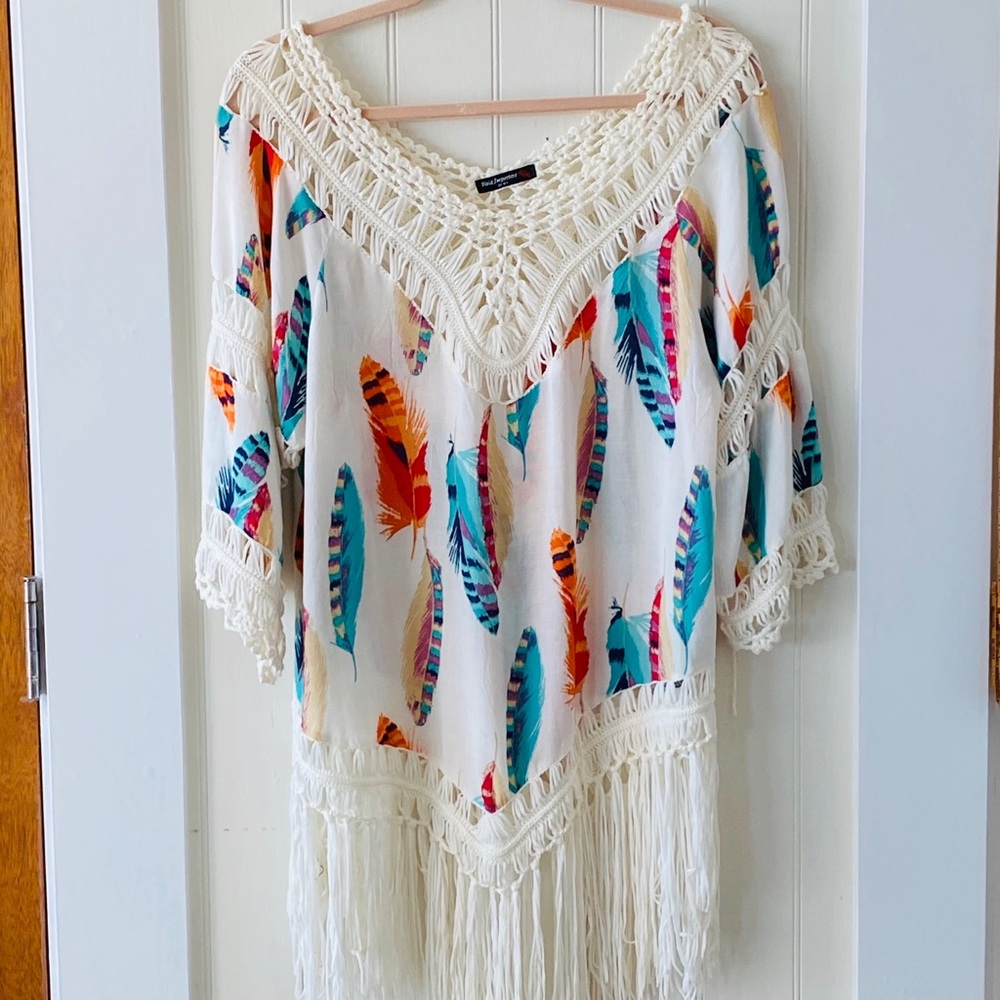 Boho Fringe Top or Dress